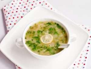 Chicken lemon coriander soup